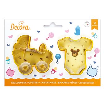 Picture of BABYGROW AND PRAM PLASTIC COOKIE CUTTERS SET OF 2